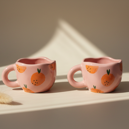 Fiesta Pink & Orange Mugs (Sets)