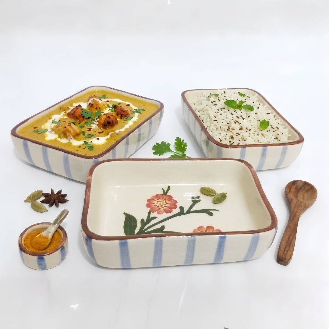 Bloom & Bake Ceramic Serving Dish  900 ml