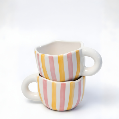 Stripeplay-honeymauve mug- 240ml
