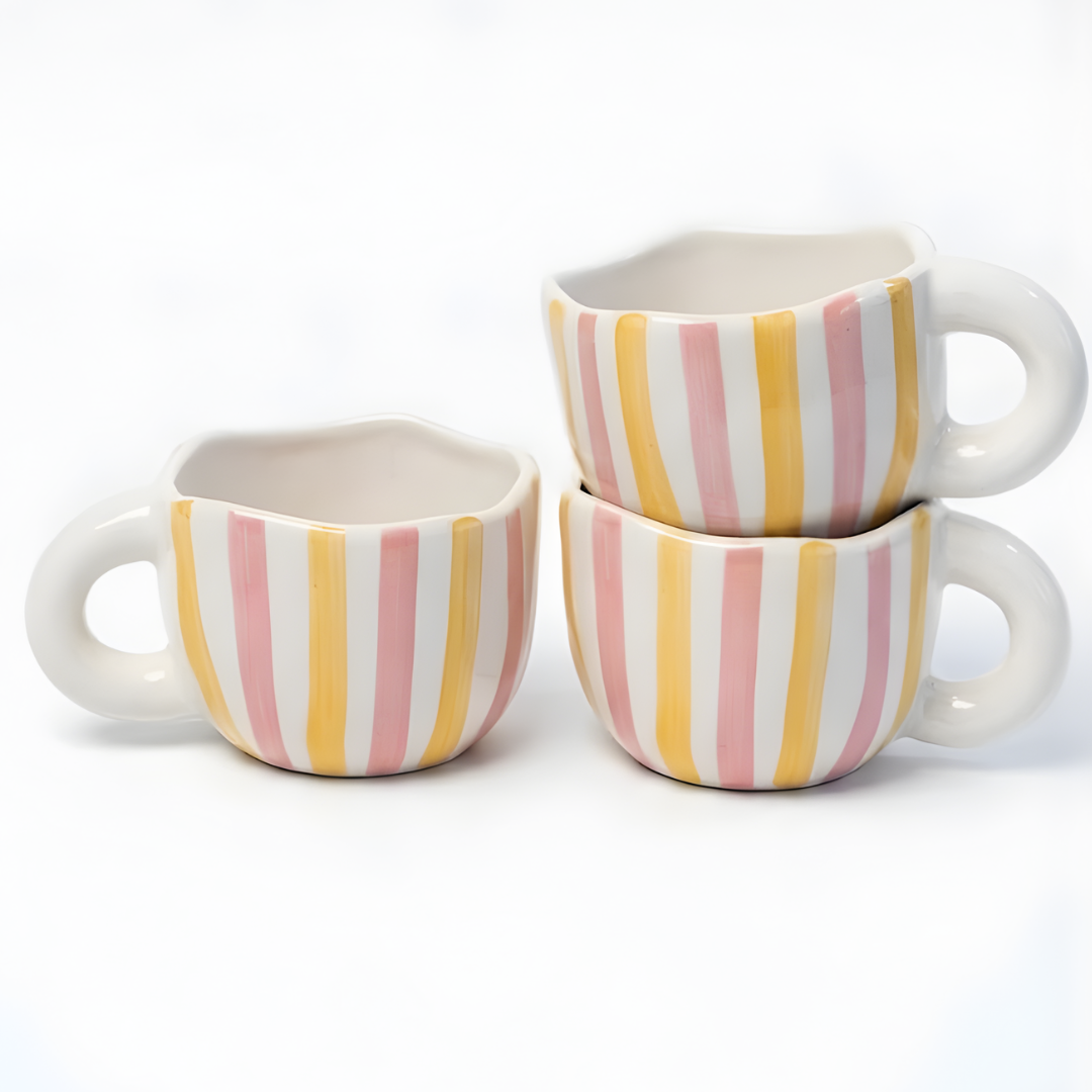 Stripeplay-honeymauve mug- 240ml