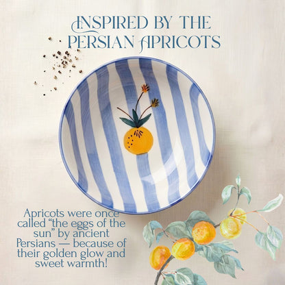 Apricot Ceramic Bowls set of 2- (700ml) Multipurpose Bowls