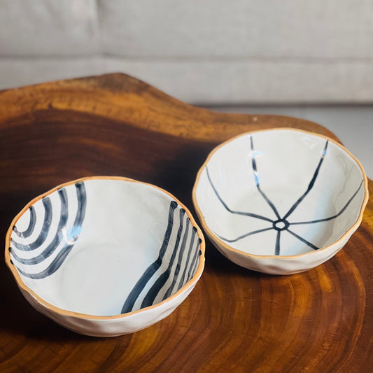 Beige Bowl Set- Set of 2 bowls for Serving