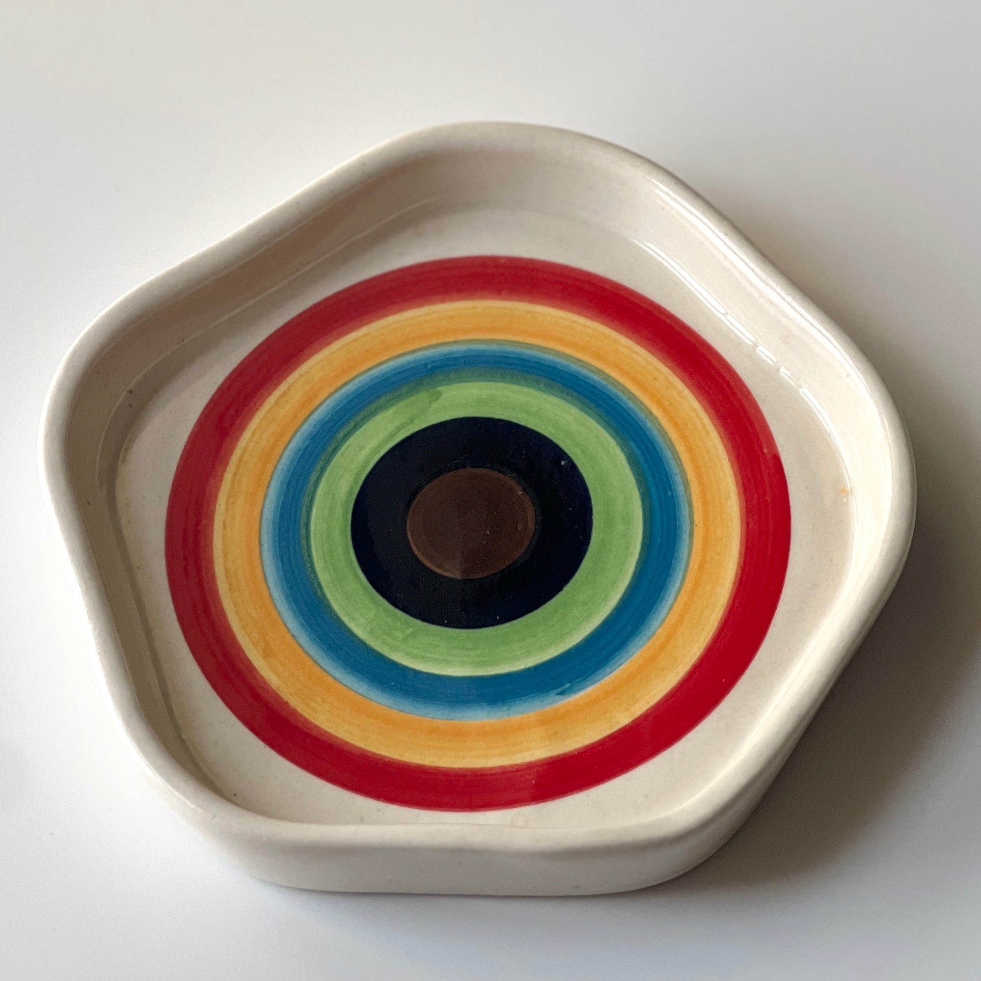 Rainbow Ceramic Plates (set of 2)- Small plates (5