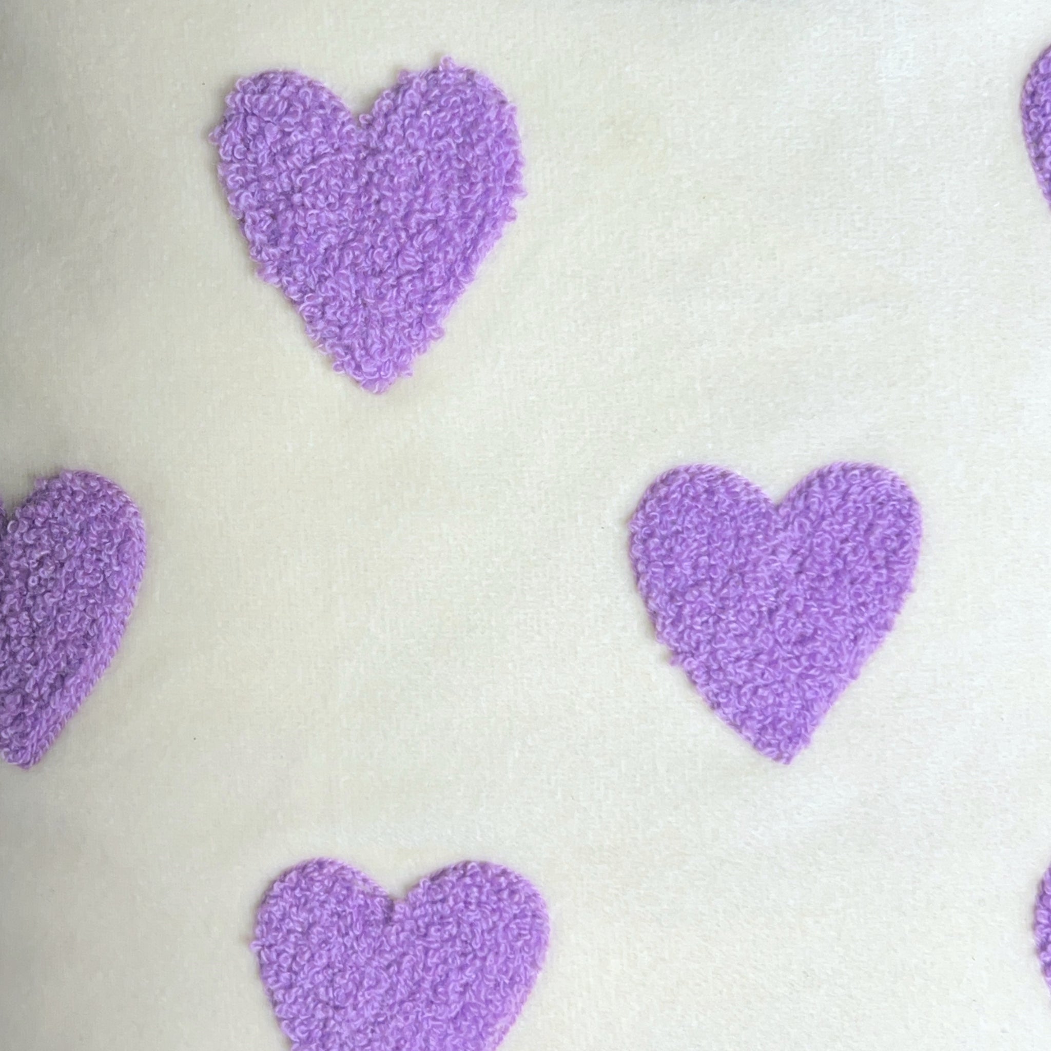 All Hearts Embroidered Cushion Cover- Off white, Embroidered