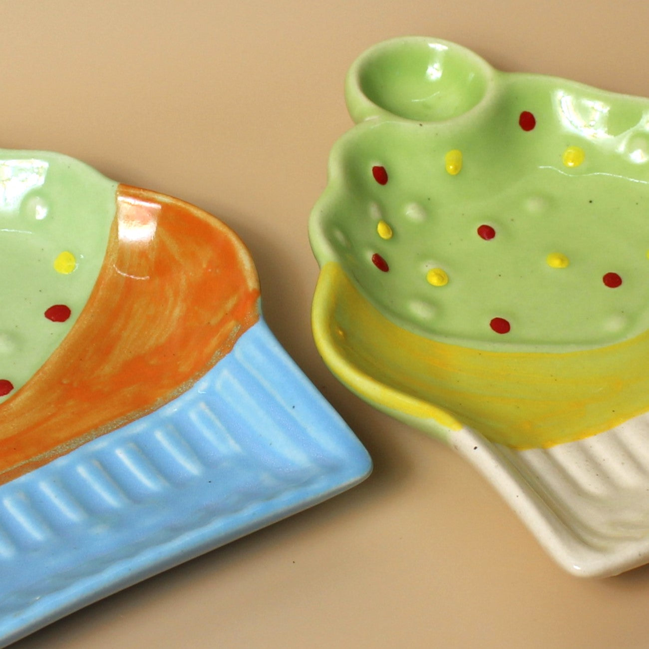 Ice Cream Dreams Platter Set of 2- Sweeten Your Serveware
