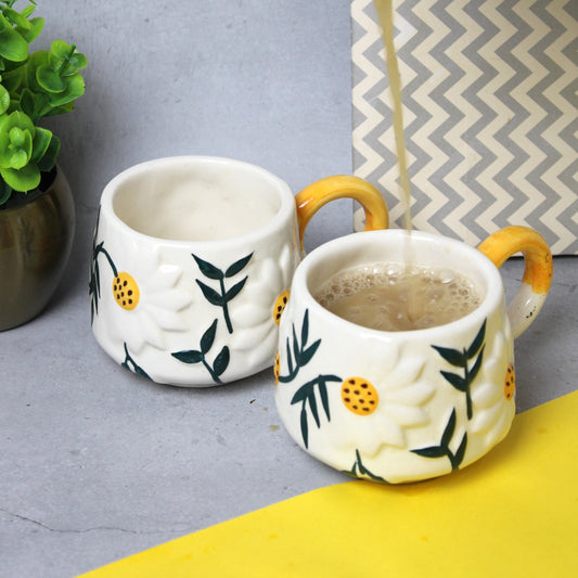 Sunflower Mug Set of 2 – Brighten Your Coffee & Tea Time