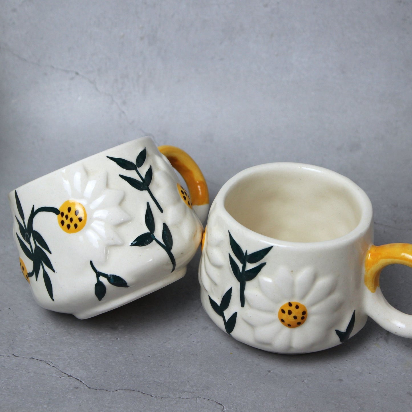 Sunflower Mug Set of 2 – Brighten Your Coffee & Tea Time