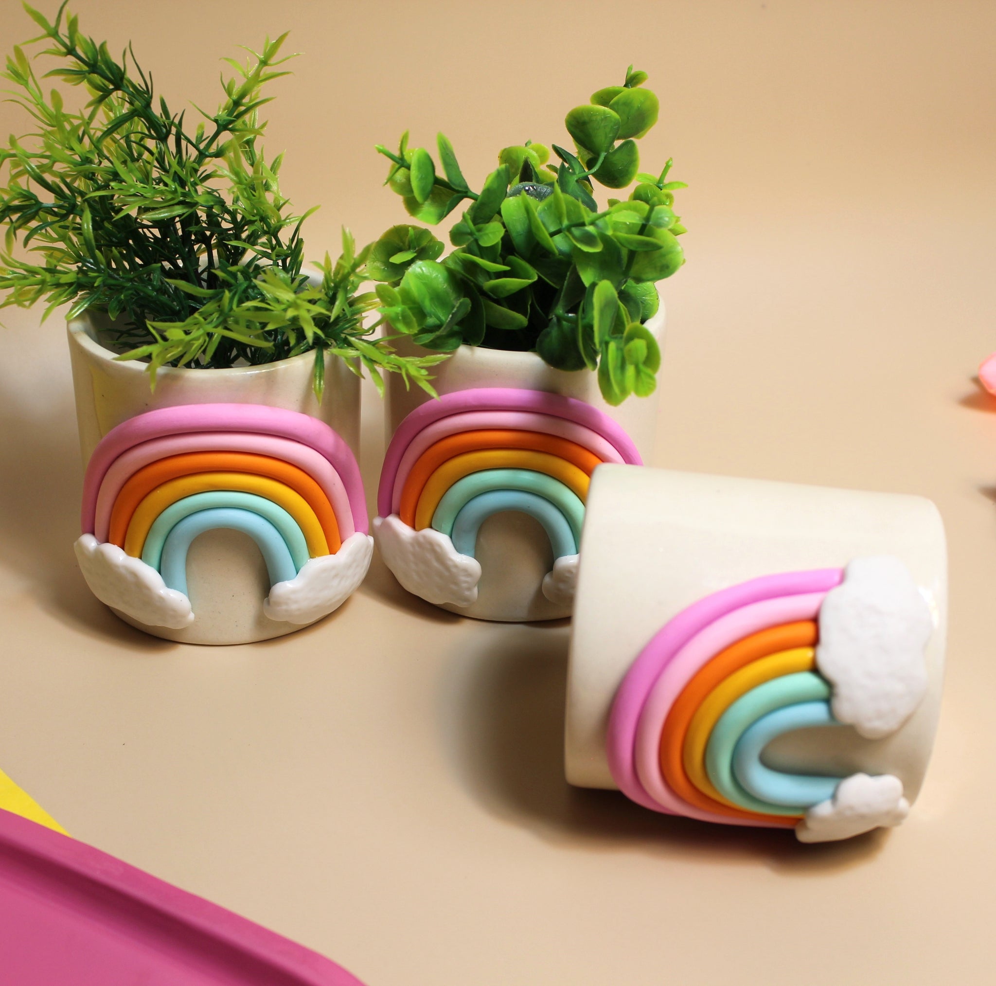 Color Pop Planter- Ceramic Plant Holder(Single)