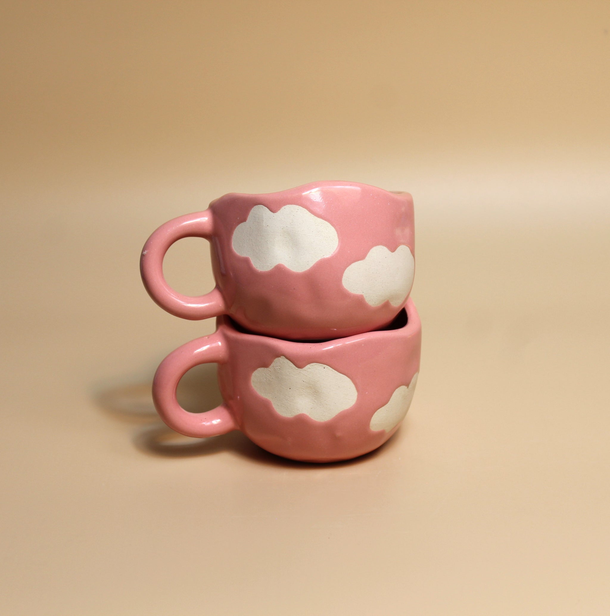 Dreamy Cloud Mugs – Set of 2 Cute Pink Mugs