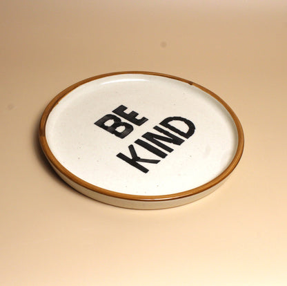 Kindness Plates – Set of 4 Minimalistic Handwritten Quarter Plates