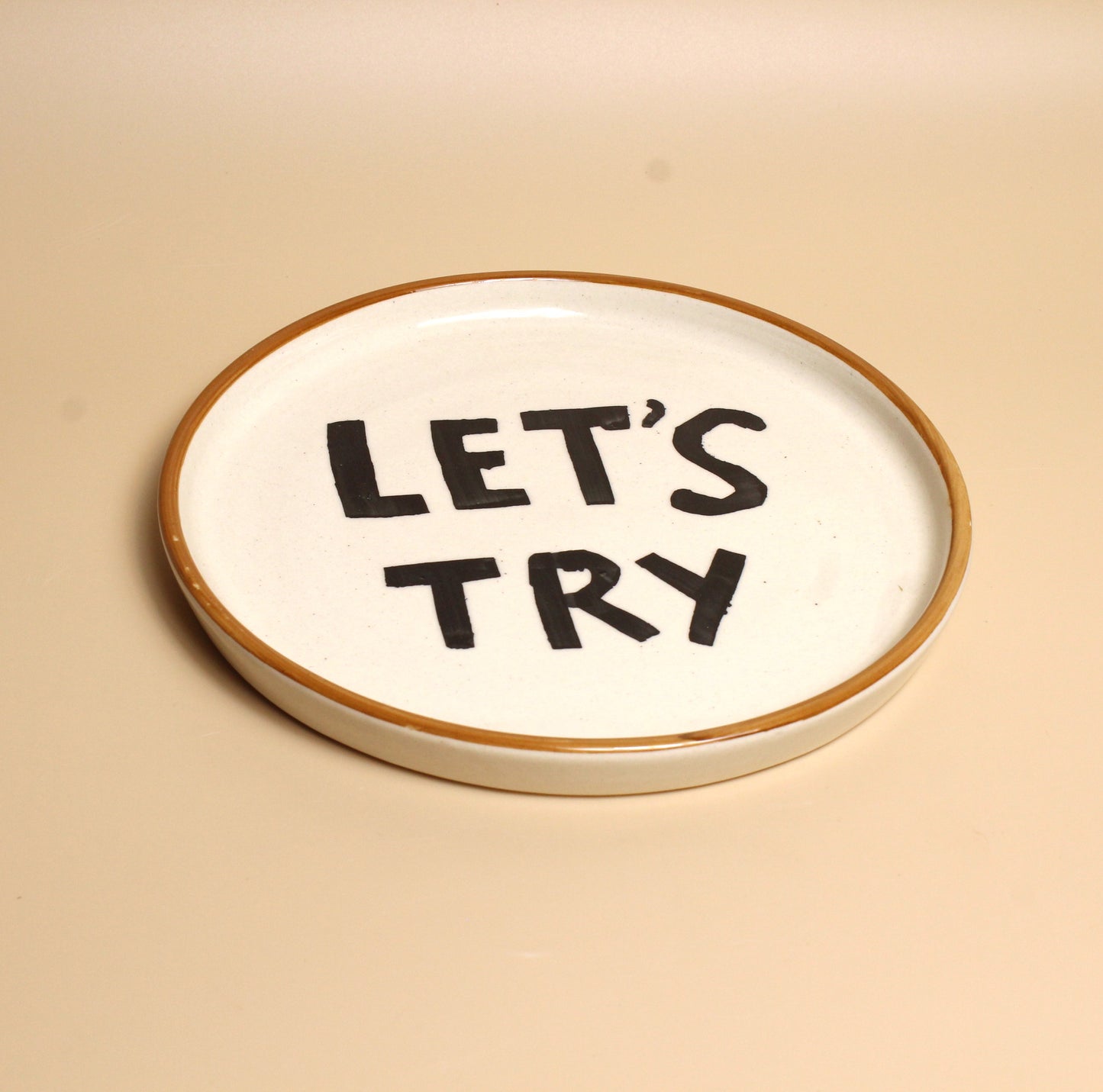 Let's Try Plates Set of 4 - Inspiring design Quarter Plates
