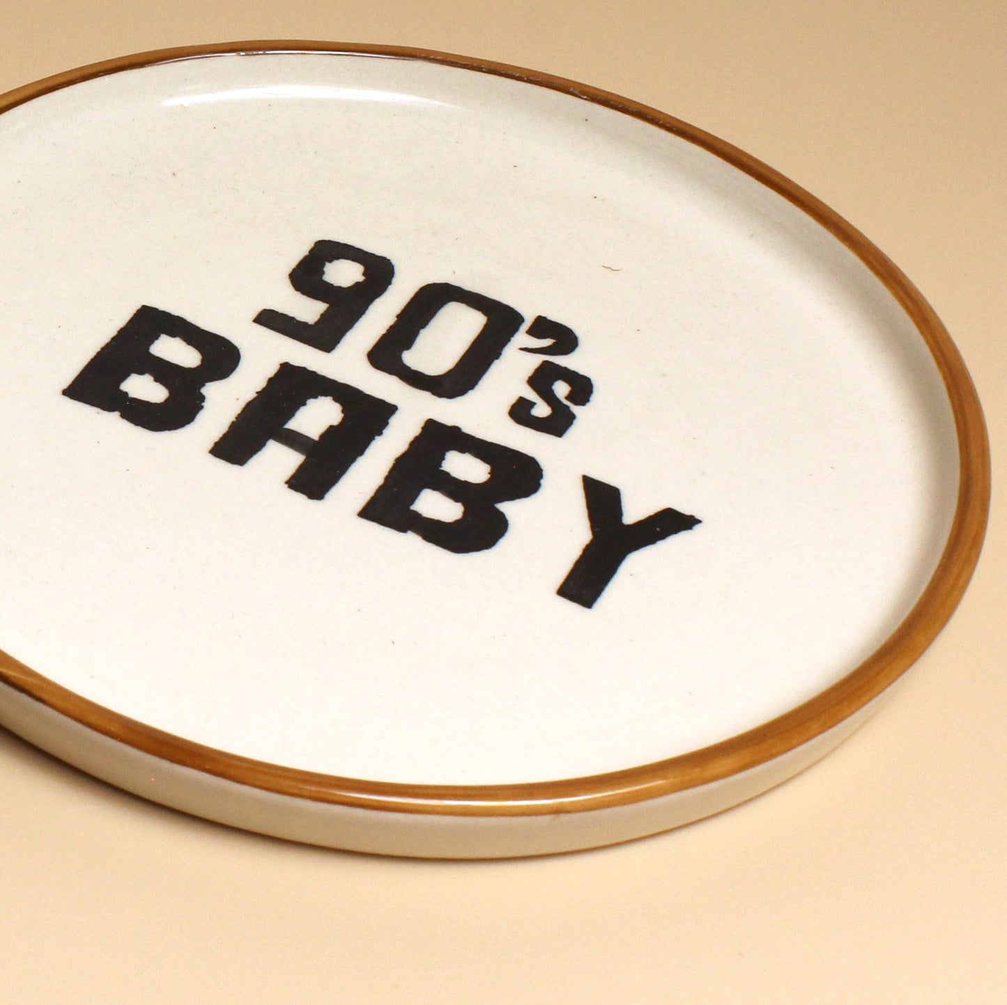 90's Baby Plates – Retro Inspired, Set of 4 Quarter Plates