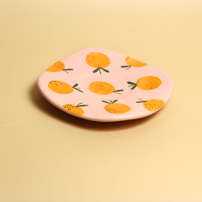 Fiesta Pink & Orange Cup and Saucer Set