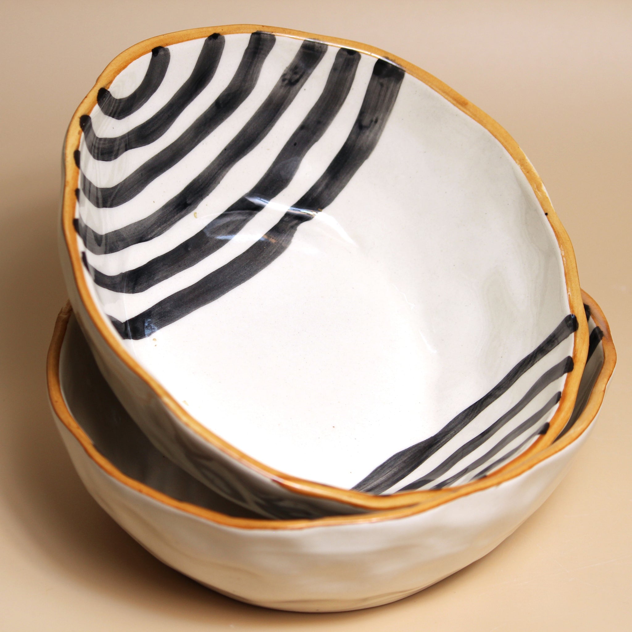 Beige Balance  Serving Bowl I single