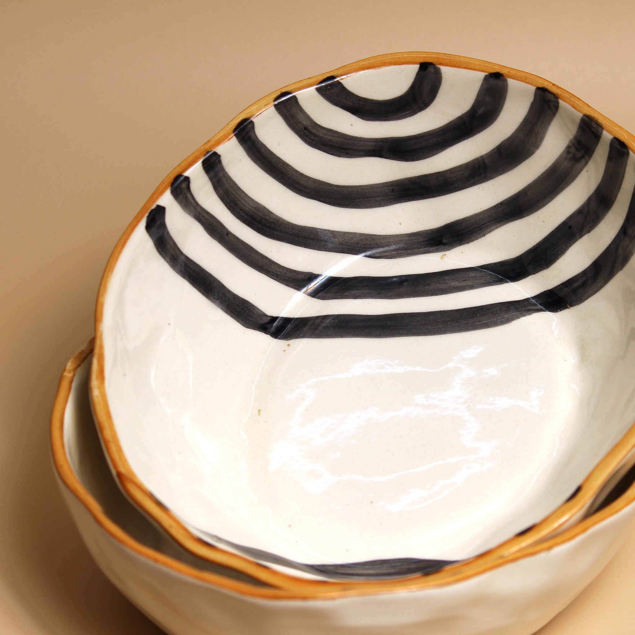 Beige Balance  Serving Bowl I single