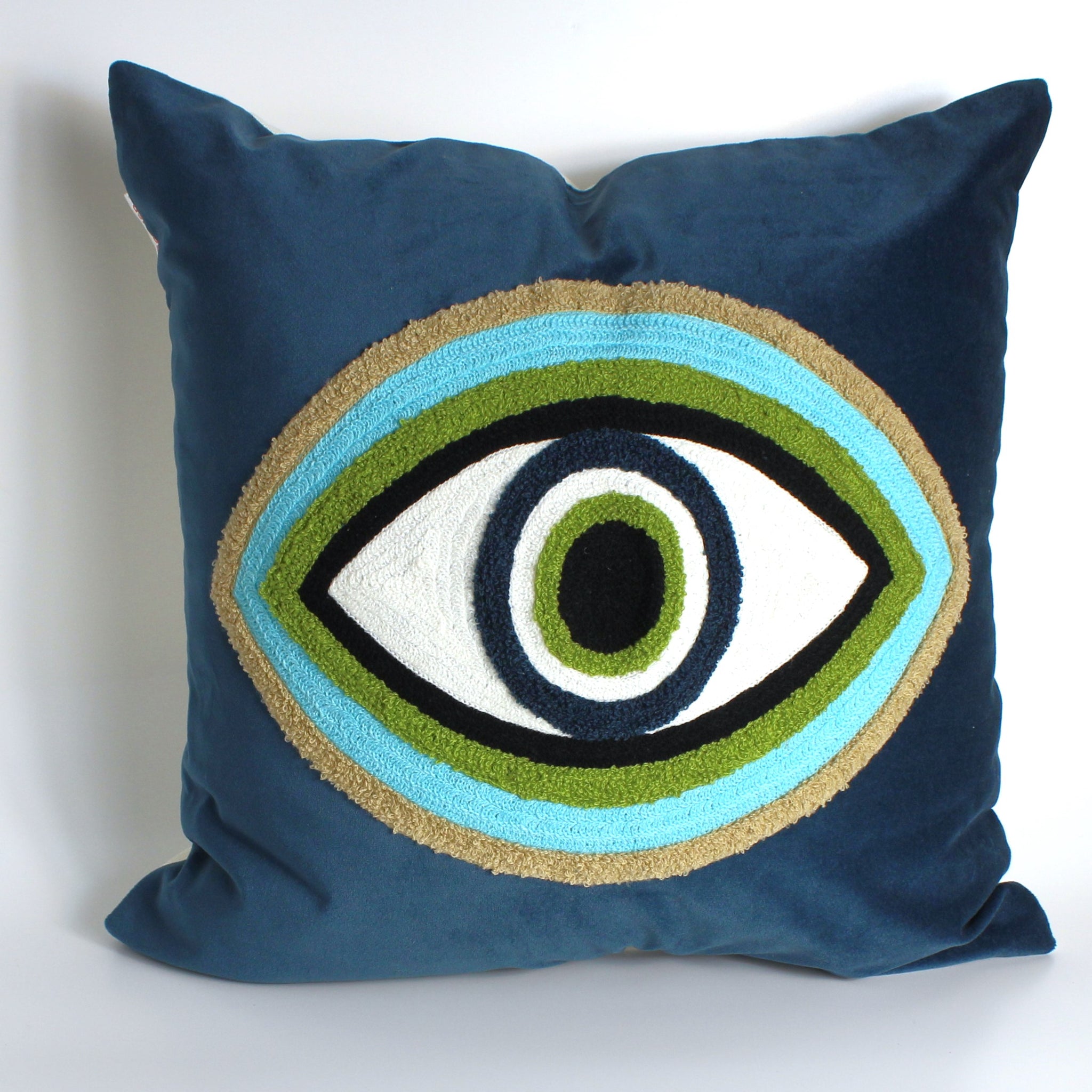 Mystical Evil Eye Cushion cover- Velvet( 16” x 16”)