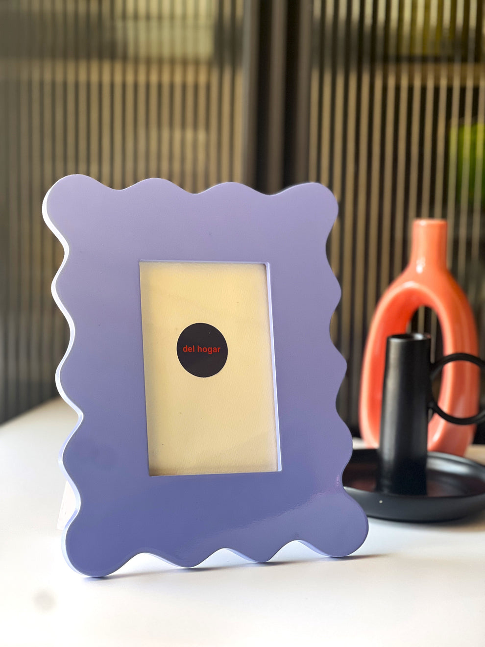 Pop Design Photo Frame Hint of Pop Photo Frame – Curvy Ice Blue Picture Frame | del hogar