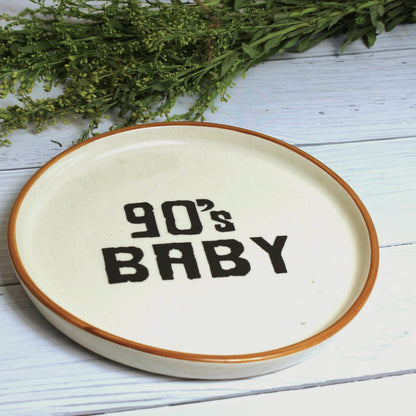 90's Baby Plate –  Retro Inspired Quarter Plate
