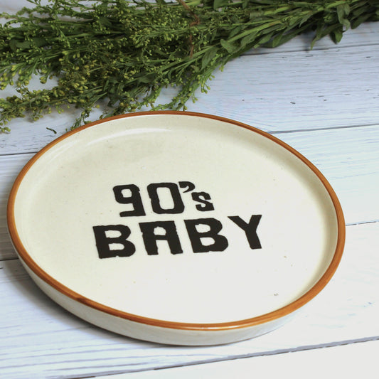 90's Baby Plate –  Retro Inspired Quarter Plate