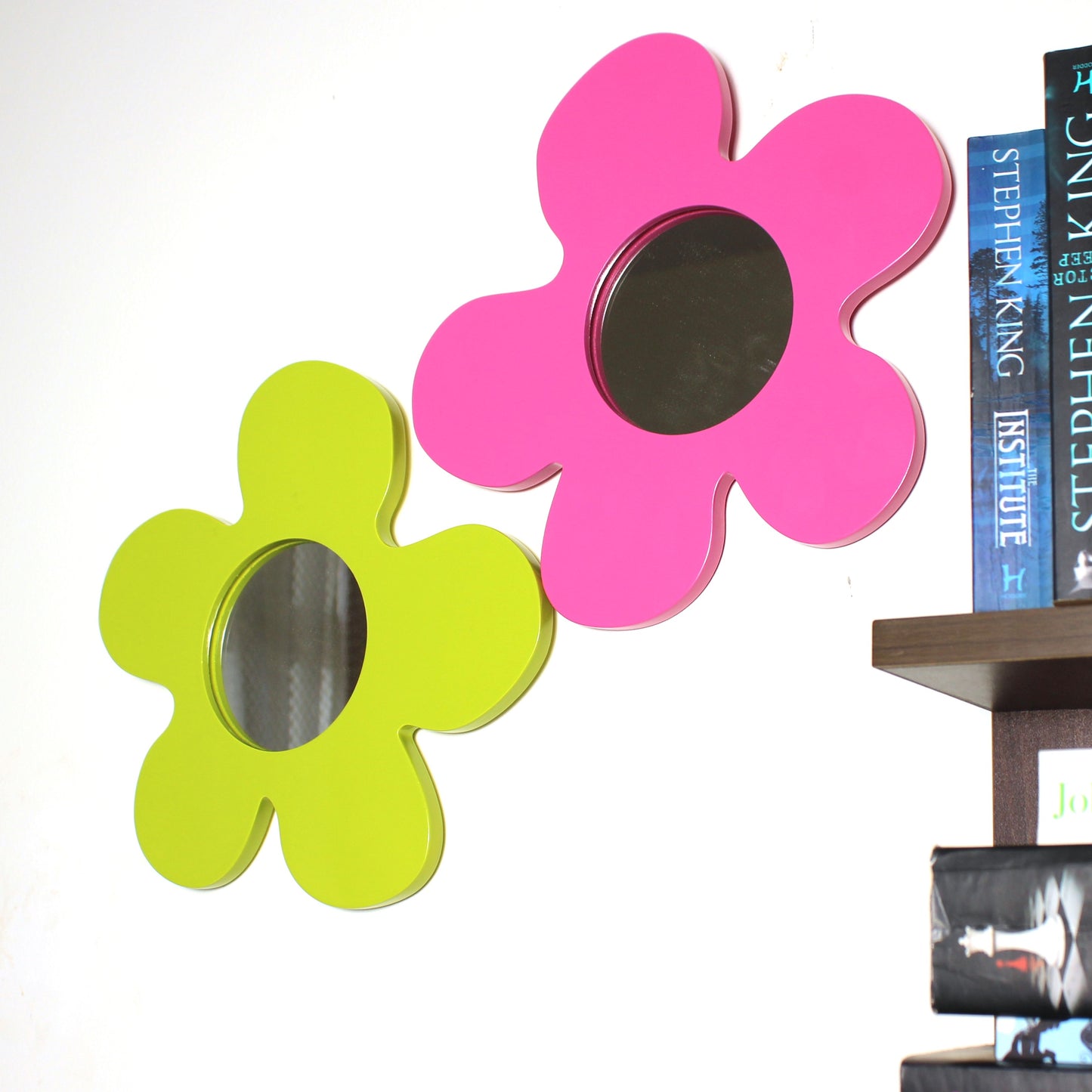 Daisy Glow Wall Mirror(Lime)- Cute Decor