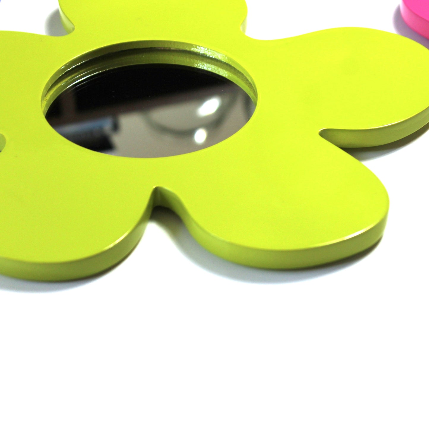 Daisy Glow Wall Mirror(Lime)- Cute Decor