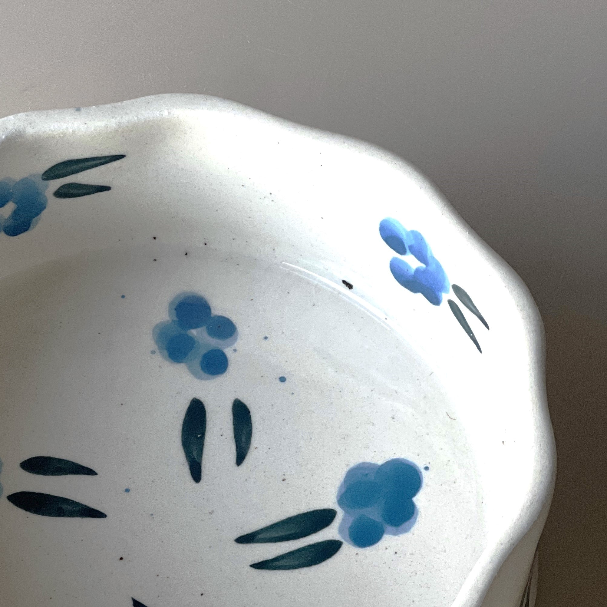 Blue Flowers Ceramic Bowl : Smoothie/ Yogurt bowl (270ml)