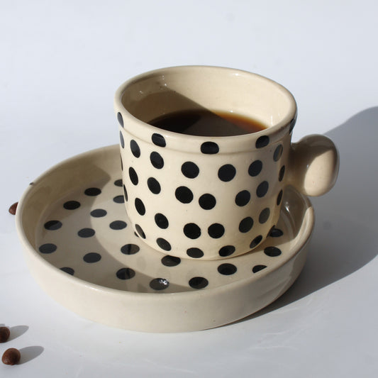 Dots Cup and Saucer Set – For Tea & coffee