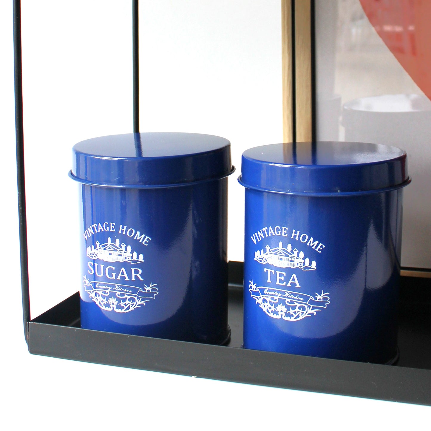 Kitchen Containers Set (2 Pcs)- Blue, Air Tight (Copy)