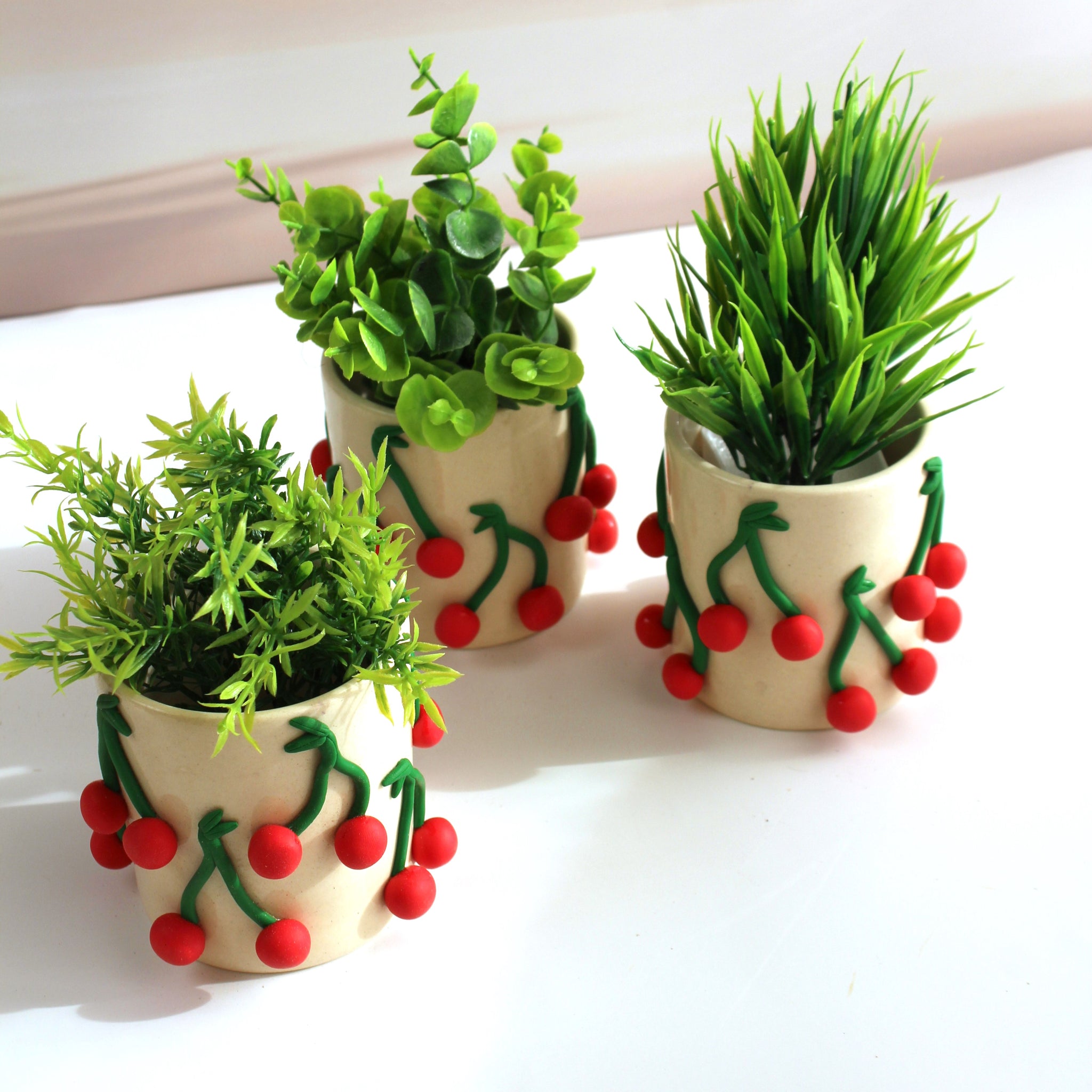 Cherry Planter (Ceramic Plant holder ) Single Pc