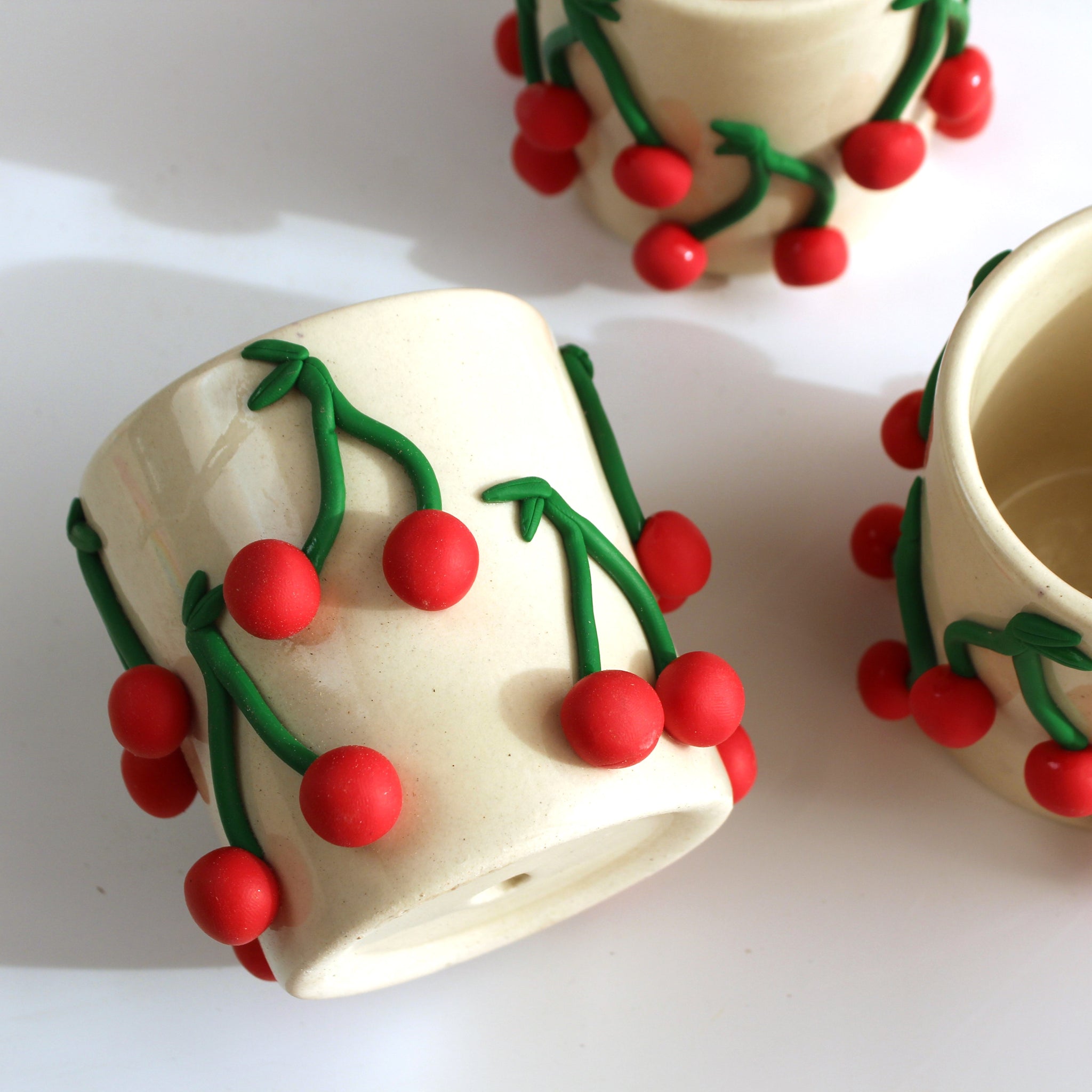 Cherry Planter (Ceramic Plant holder ) Single Pc