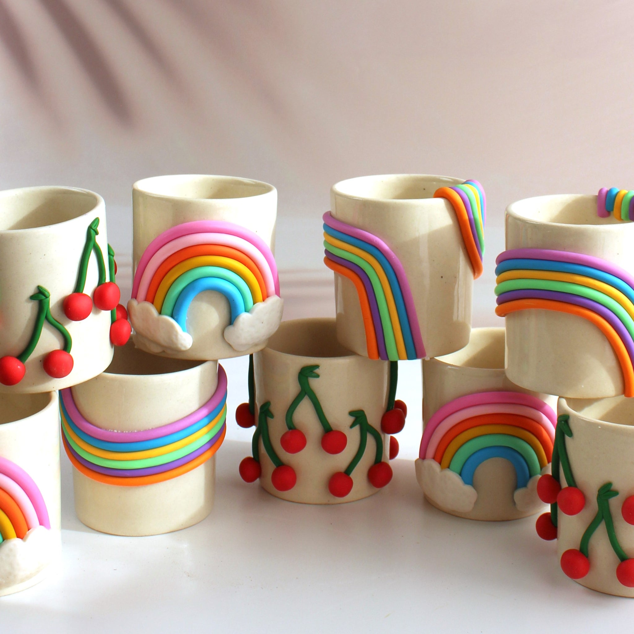Rainbow Planter (Ceramic Plant holder ) Single