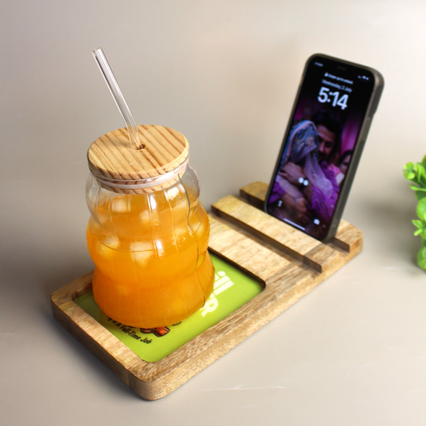 Lay-Z Board- Mobile stand + Snack Tray in one