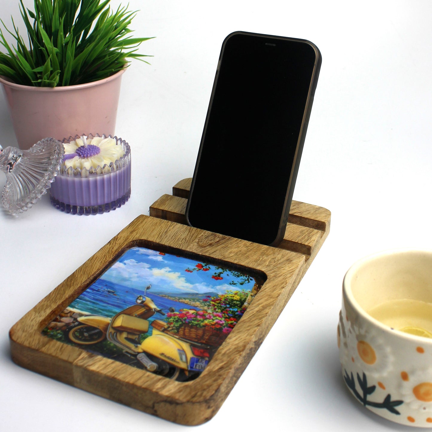 Lay-Z Board- Mobile stand + Snack Tray in one