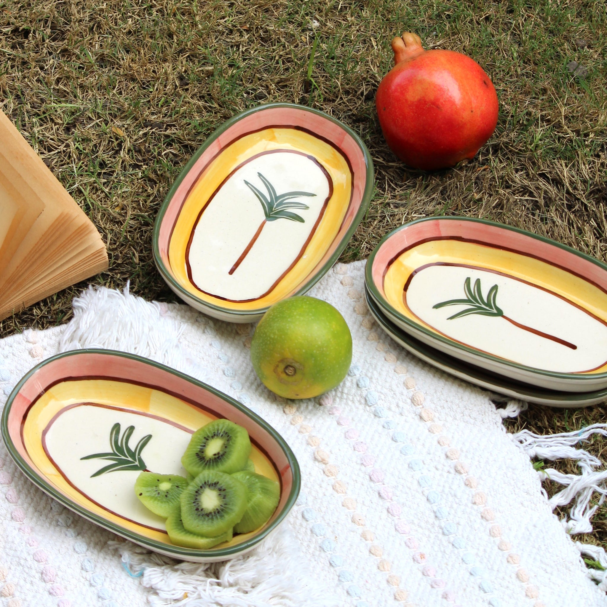 Palm Deep Plates-  Oval Pasta Plates