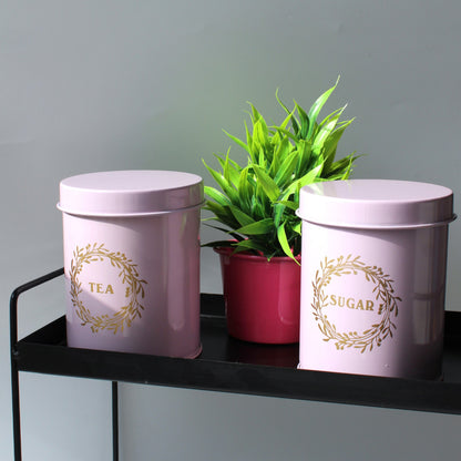 Kitchen Containers Set (2 Pcs)-  Lavender, Air Tight