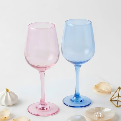 Wine Glass Set of 2- His & Her (300ml) Crystal Glass