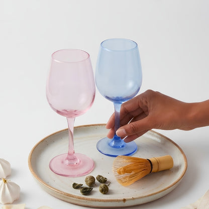 Wine Glass Set of 2- His & Her (300ml) Crystal Glass