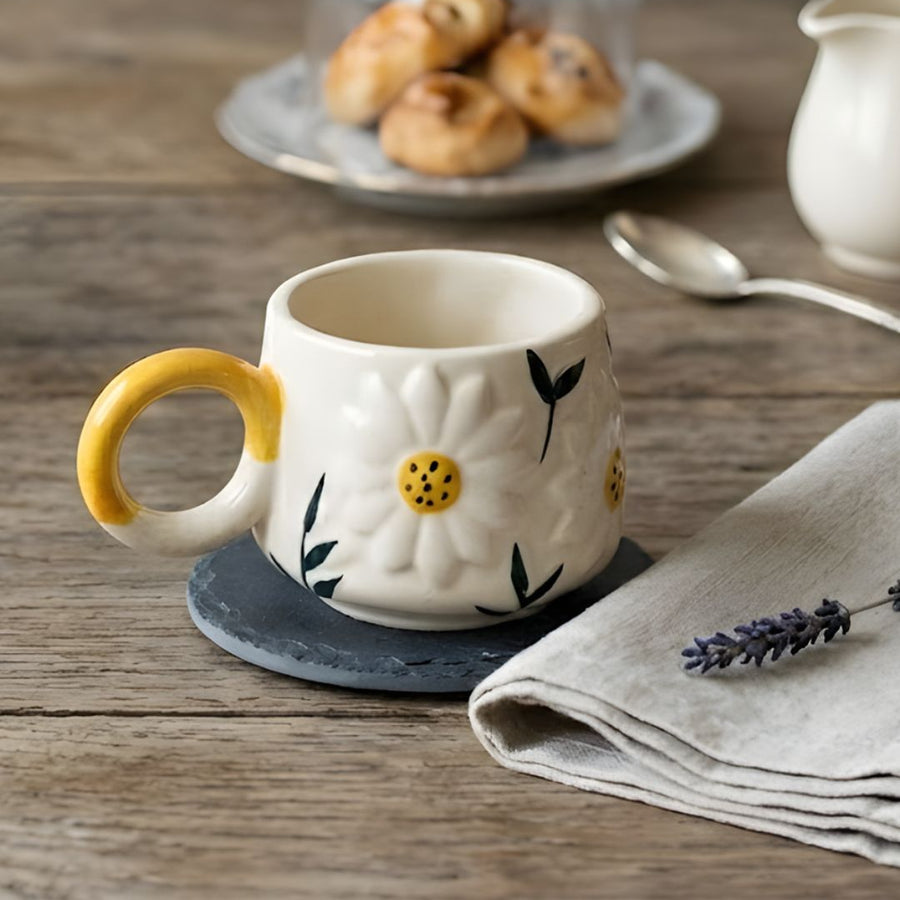 Sunflower Mug – Brighten Your Coffee & Tea Time