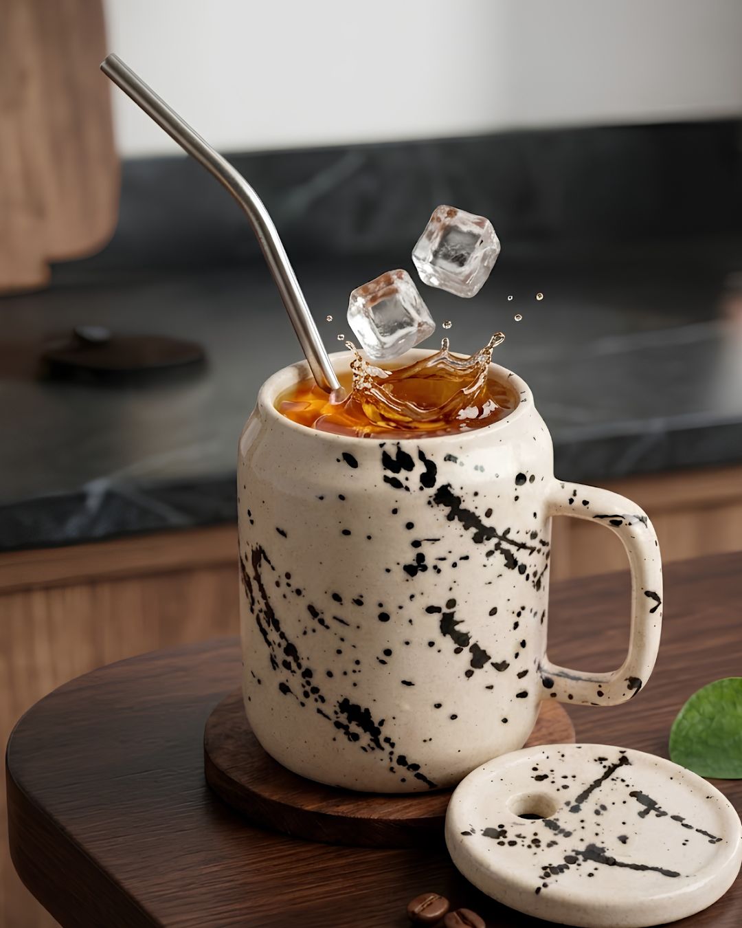 Chrome Tumbler - With Lid & Straw (350ml)