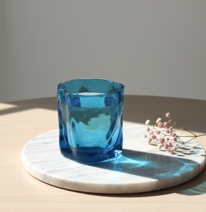 Serving Glasses- Aqua Blue (250ml) Set of Glasses