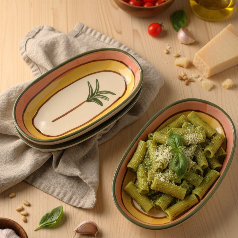 Palm Deep Plates-  Oval Pasta Plates