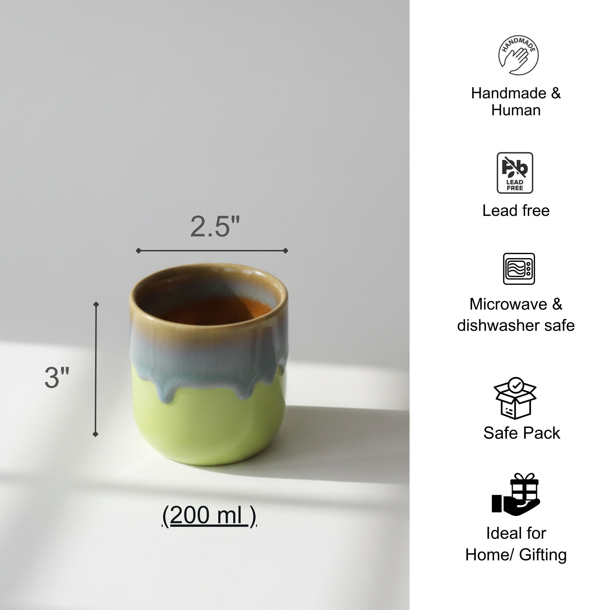 Elaichi Green Chai Kulhad Set- For Tea/ Coffee/ Buttermilk