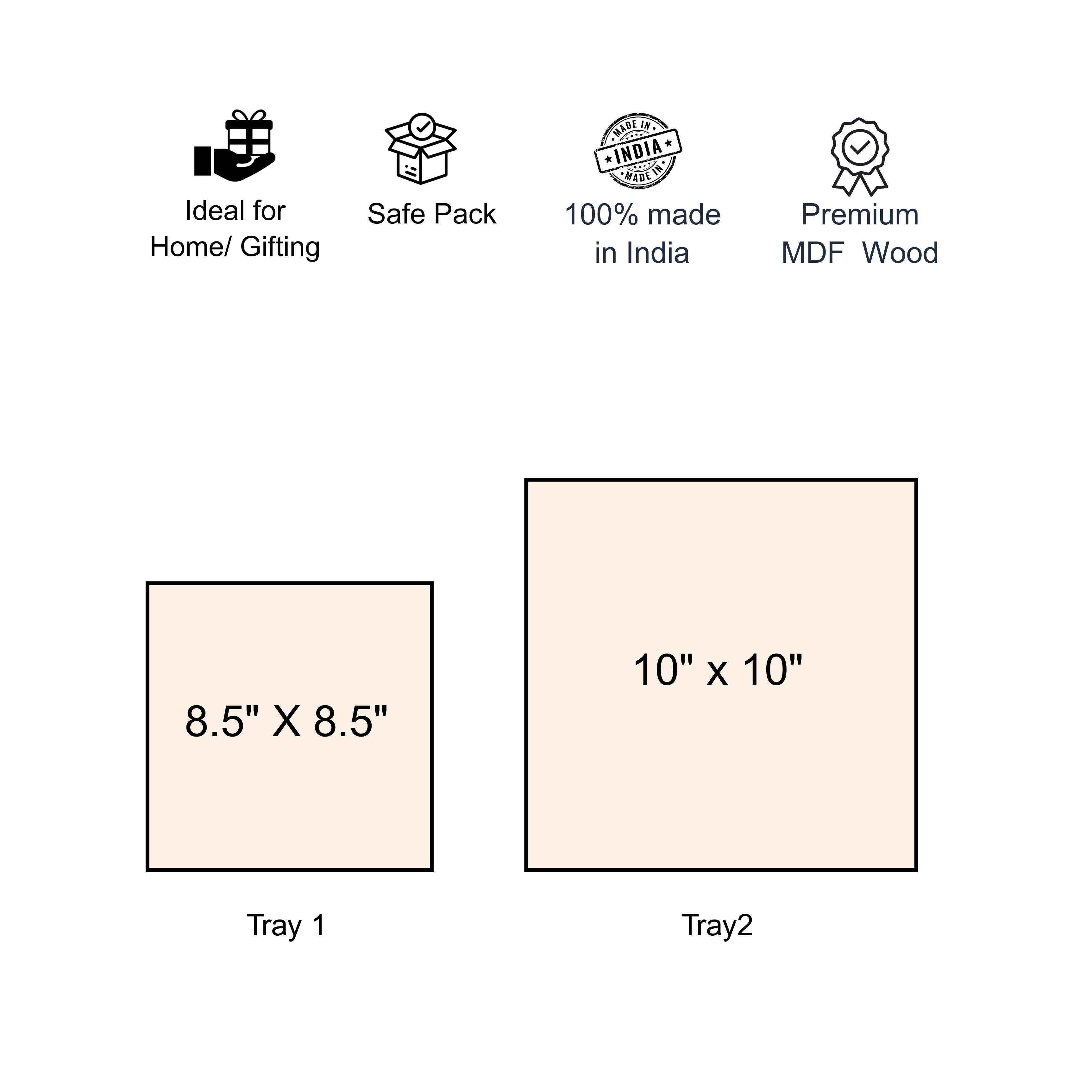 Chirpy Bird- Set of 2 Trays