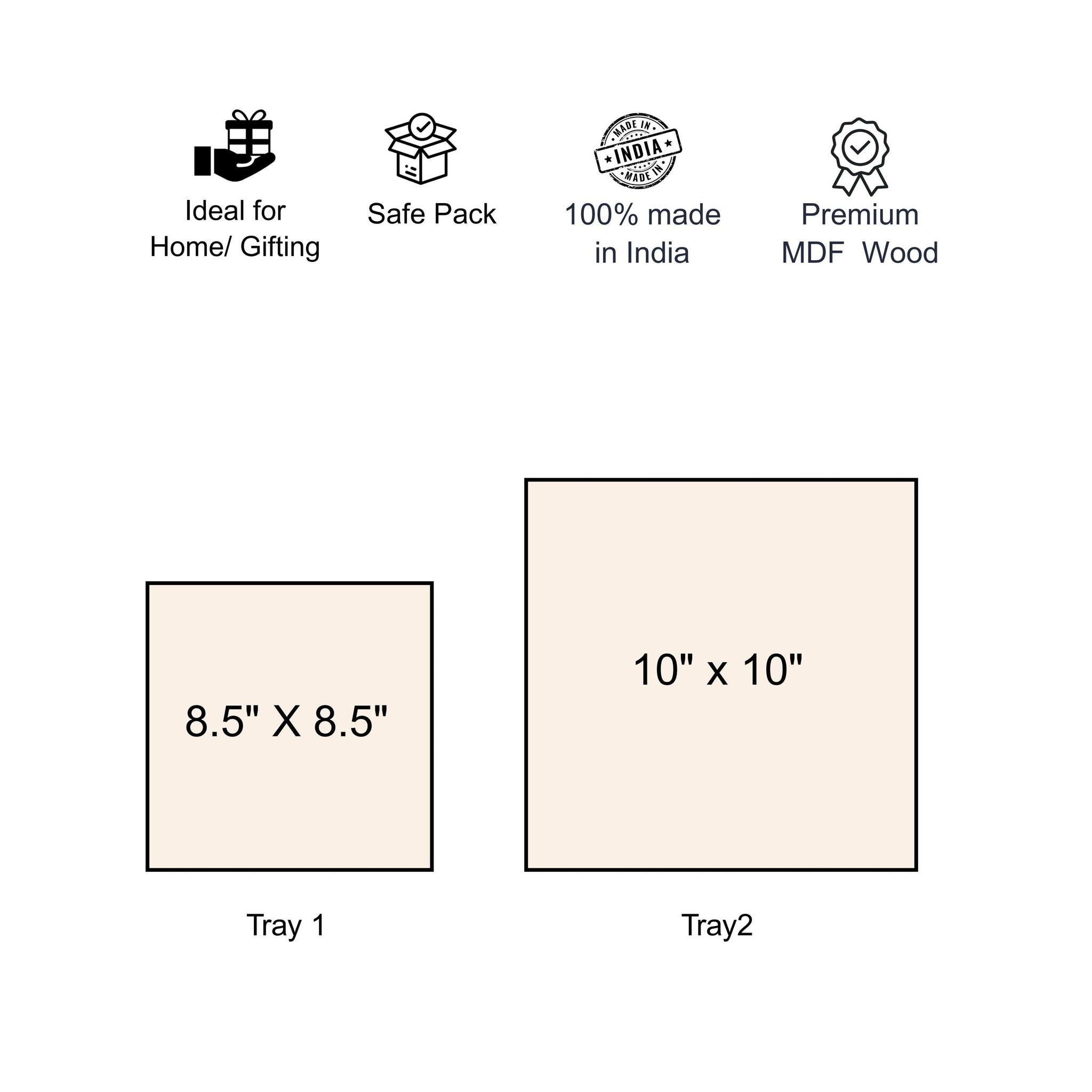 Chirpy Bird- Set of 2 Trays