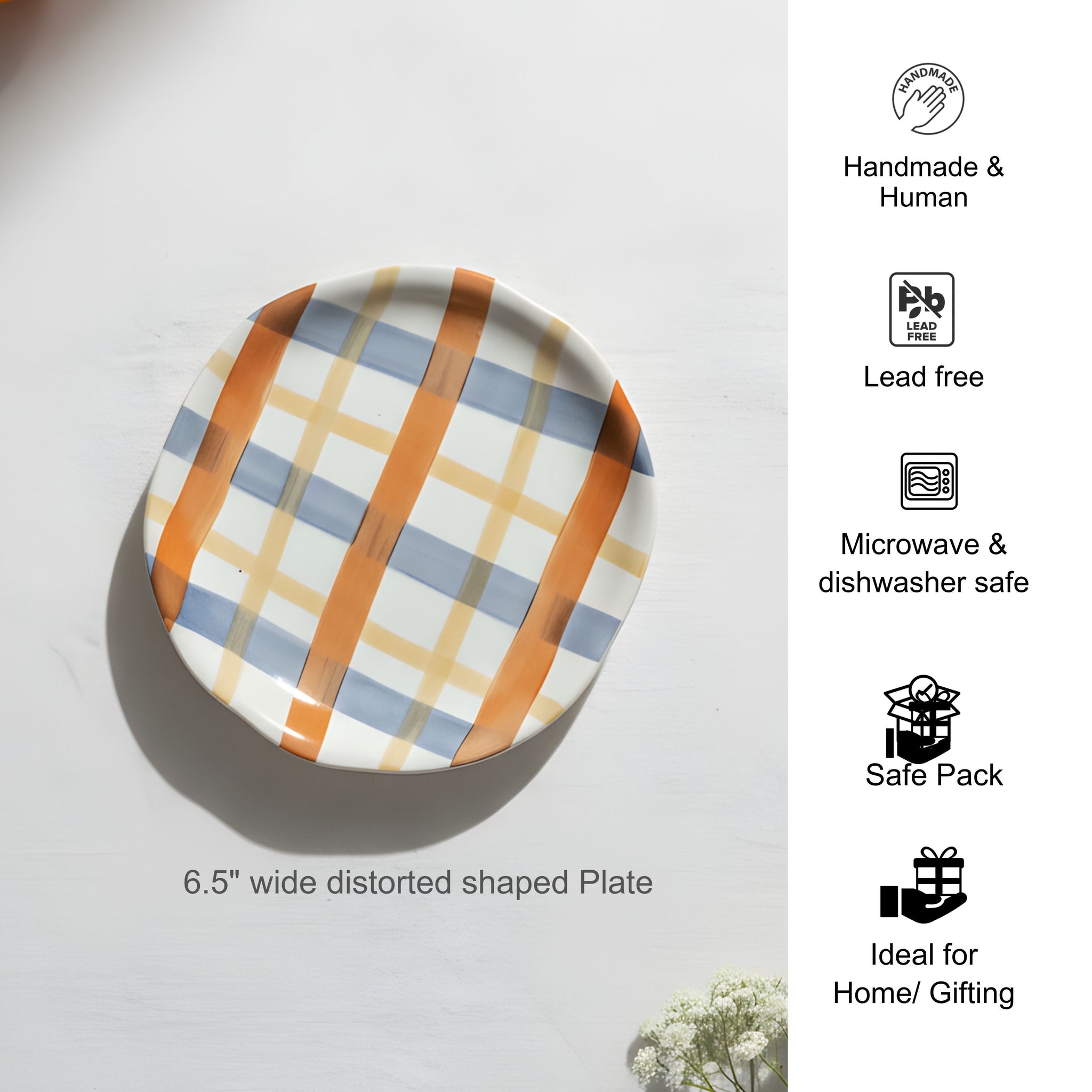 Lattice appetizer plates 6.5