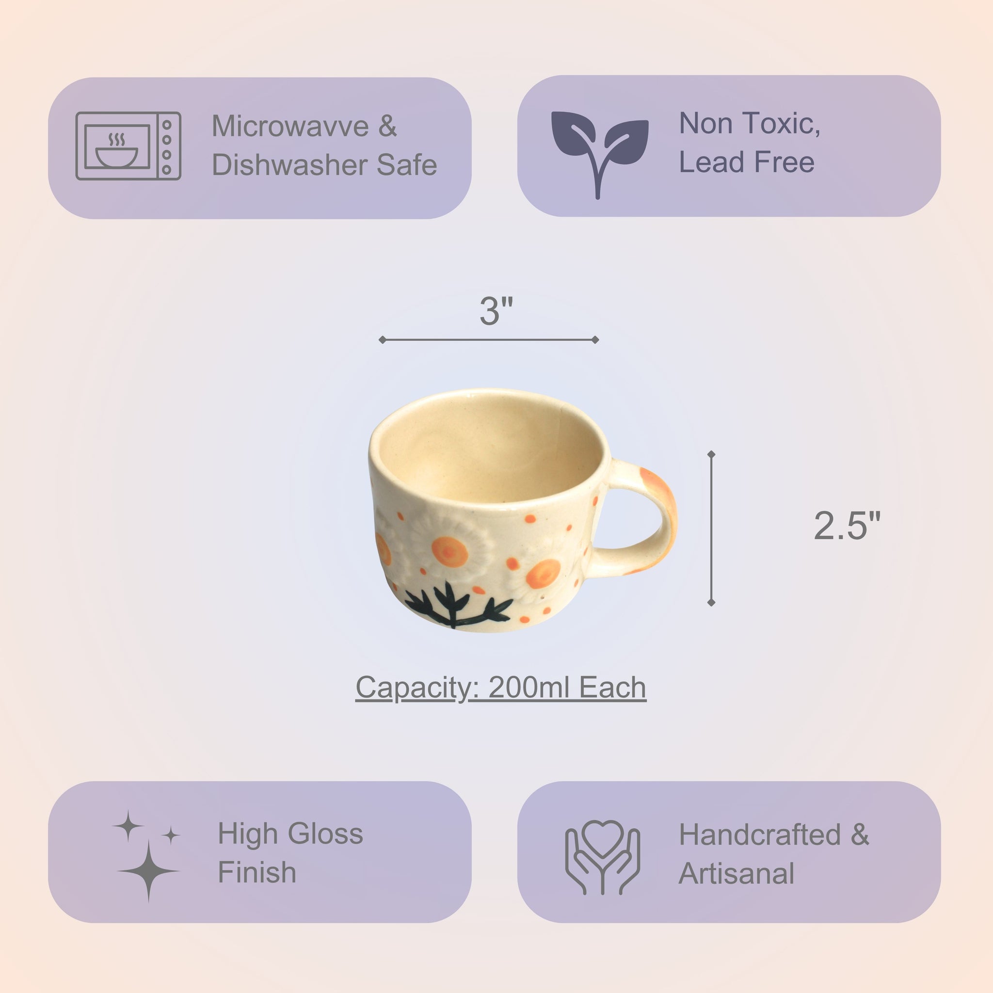 Hello Sunshine- Set of 2 Mugs