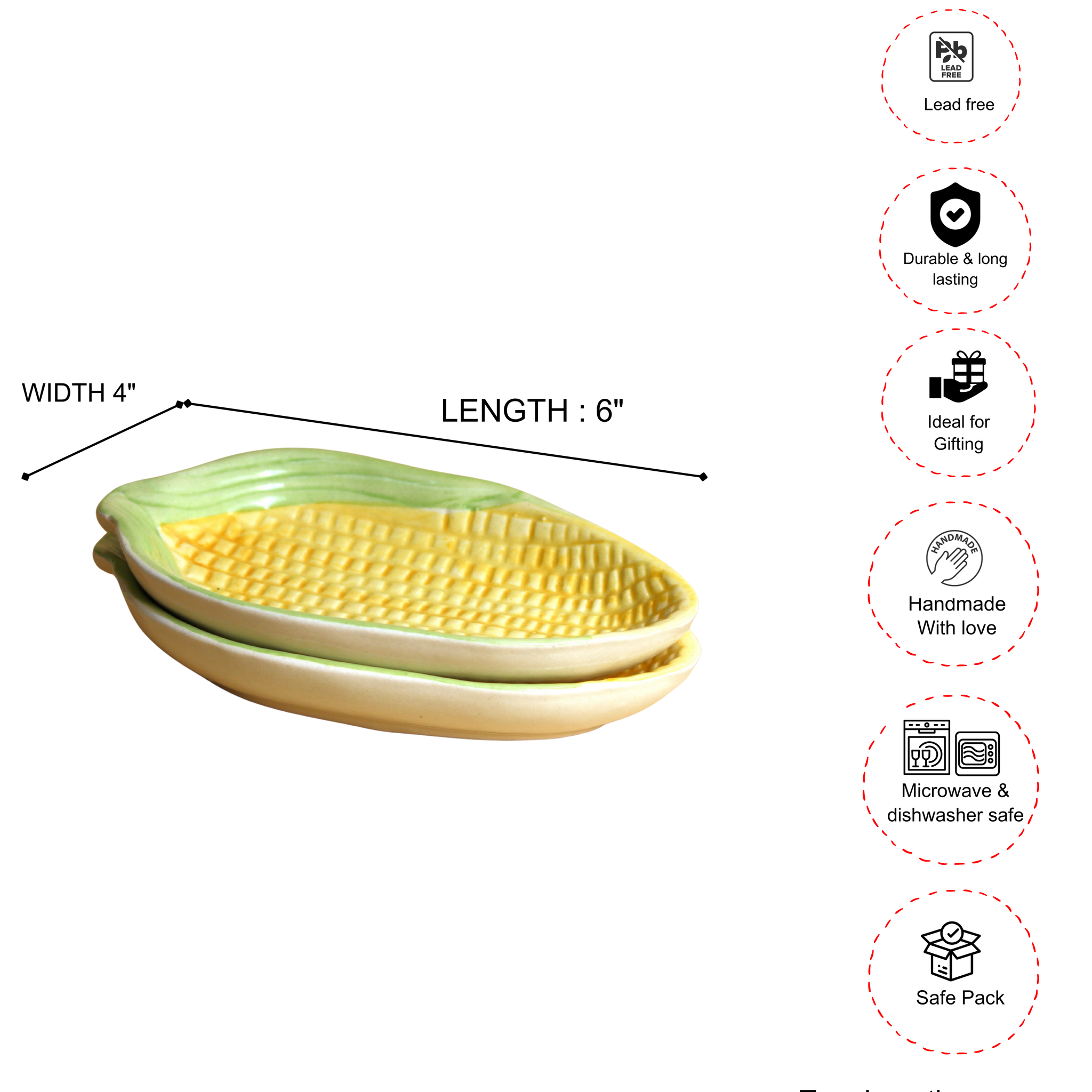 Makke di Masti- Snacks Platter set (2 pcs)