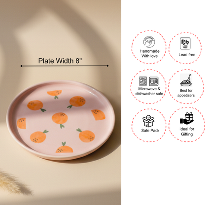 Breakfast Set - Fiesta Pink Plate+ Mug Set