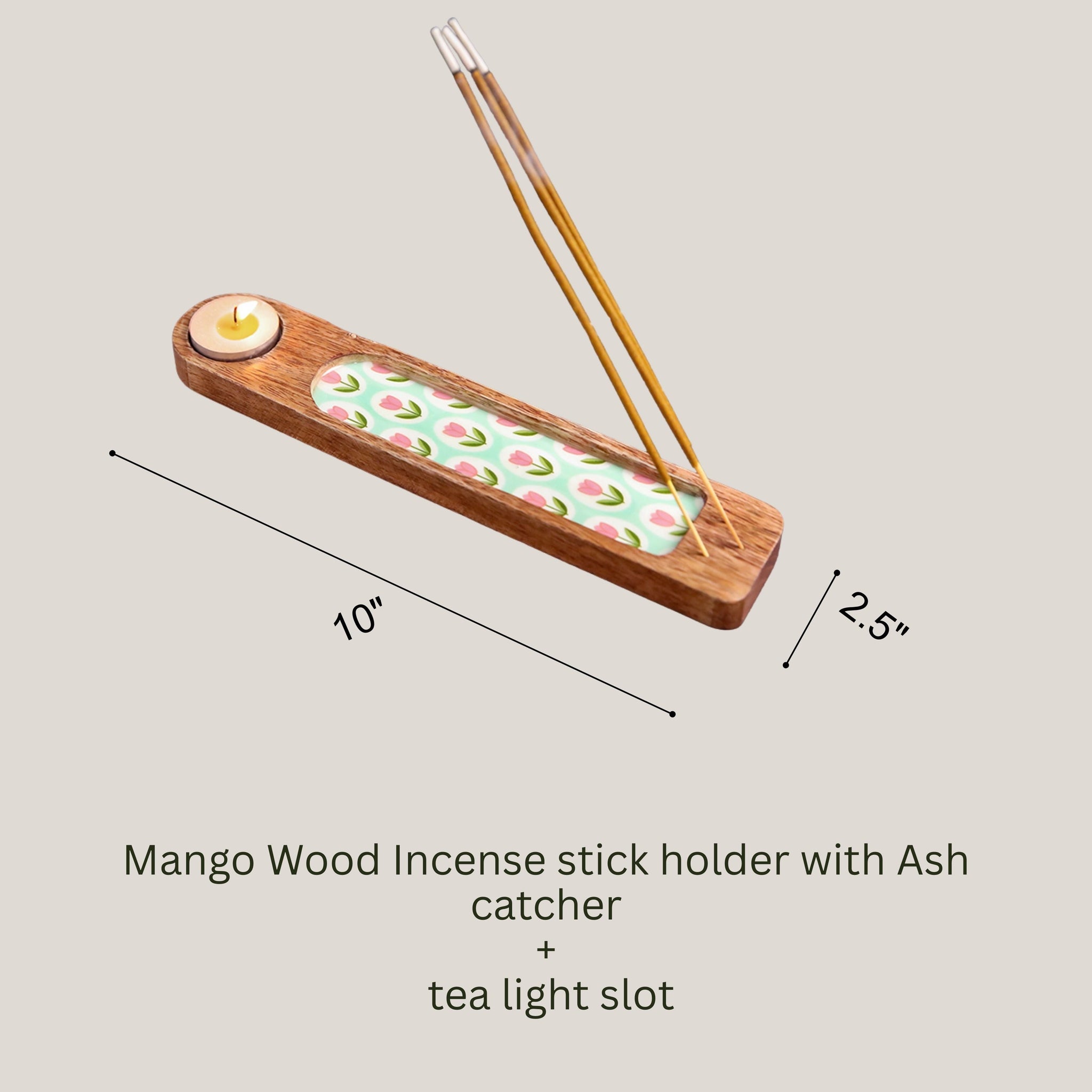 Agarbatti Stand with Unique Ash catcher- Tulip