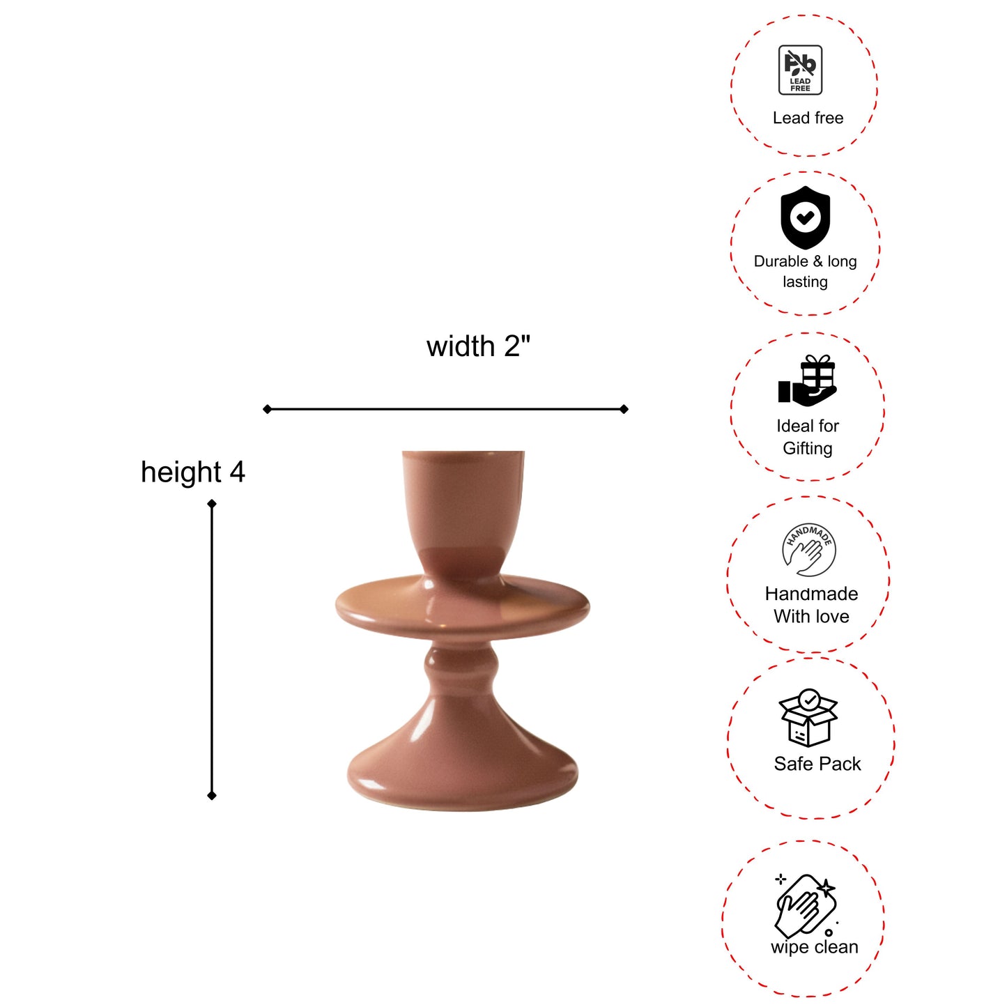 Blush Candle Stand